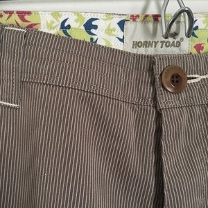 Horny Toad Tan Hiking Cropped Pants Capri Size 14